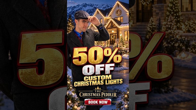 The Christmas Peddler Installs Custom Lights