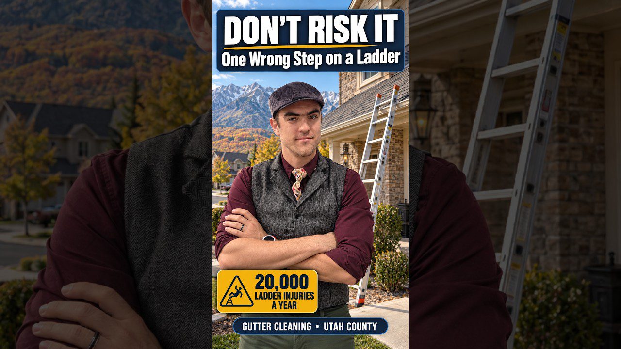 A Ladder Almost Threw Me: Why Gutter Cleaning Safety Isn’t Optional