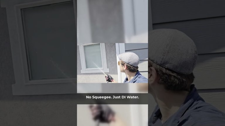 No Squeegee. Just DI Water.