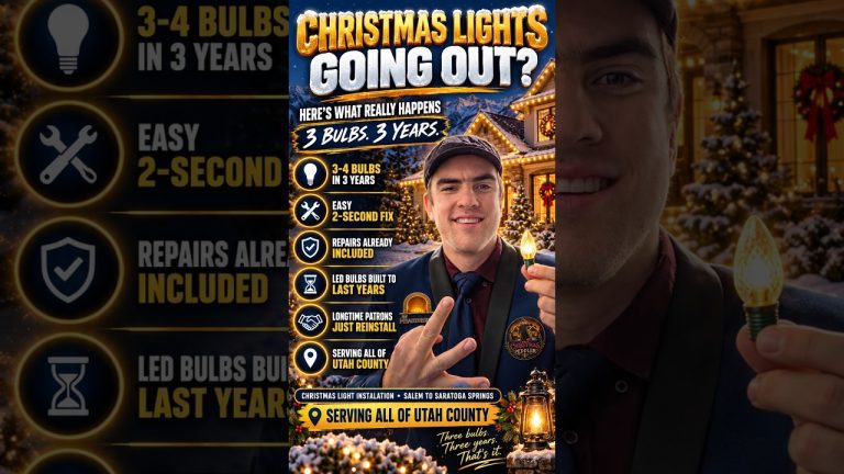 Christmas Lights Going Out? The Truth From a Utah County Installer