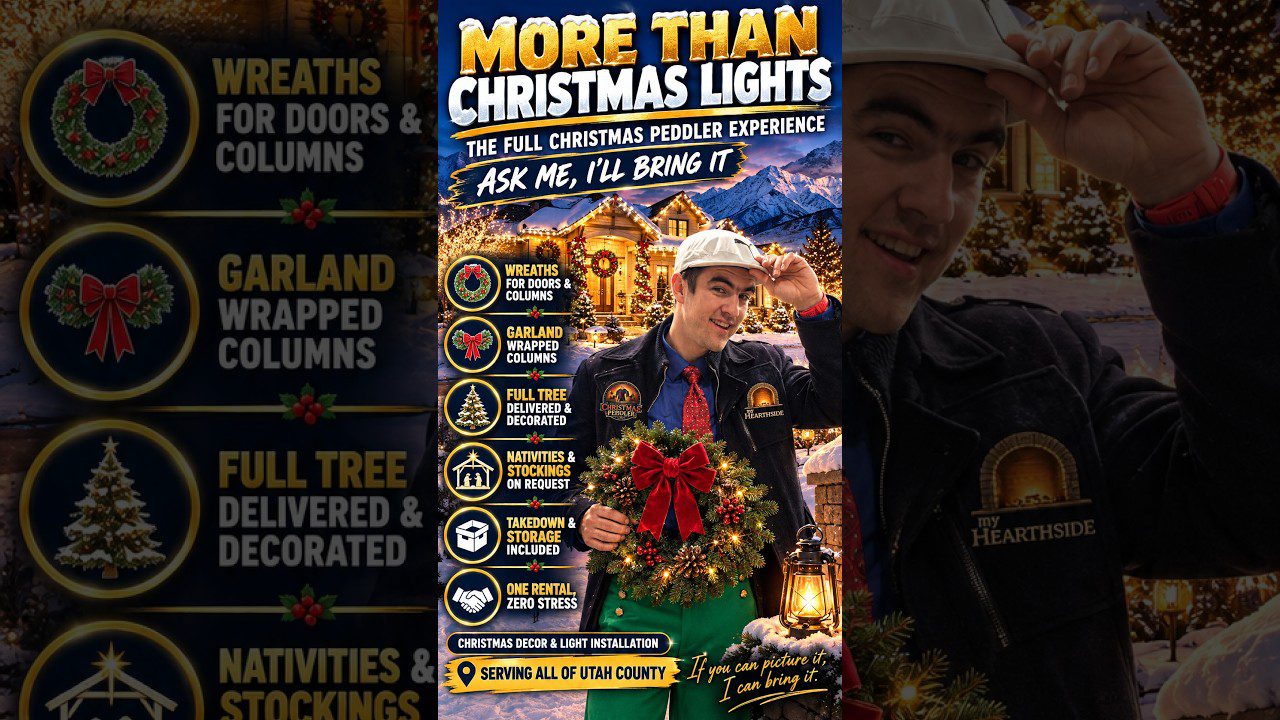 Not Just Roofline Lights — The Christmas Peddler’s Full Decor Service in Utah County