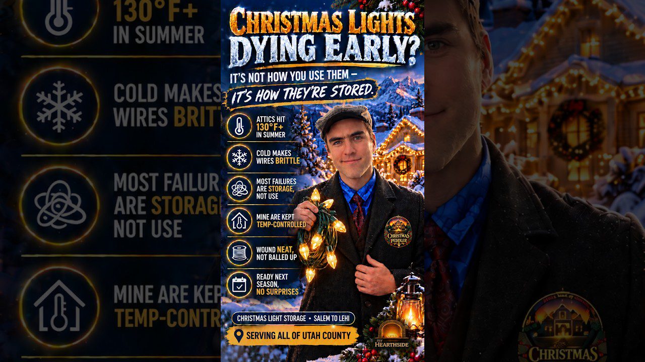 Why Your Christmas Lights Keep Dying Every Year — A Utah County Installer Explains