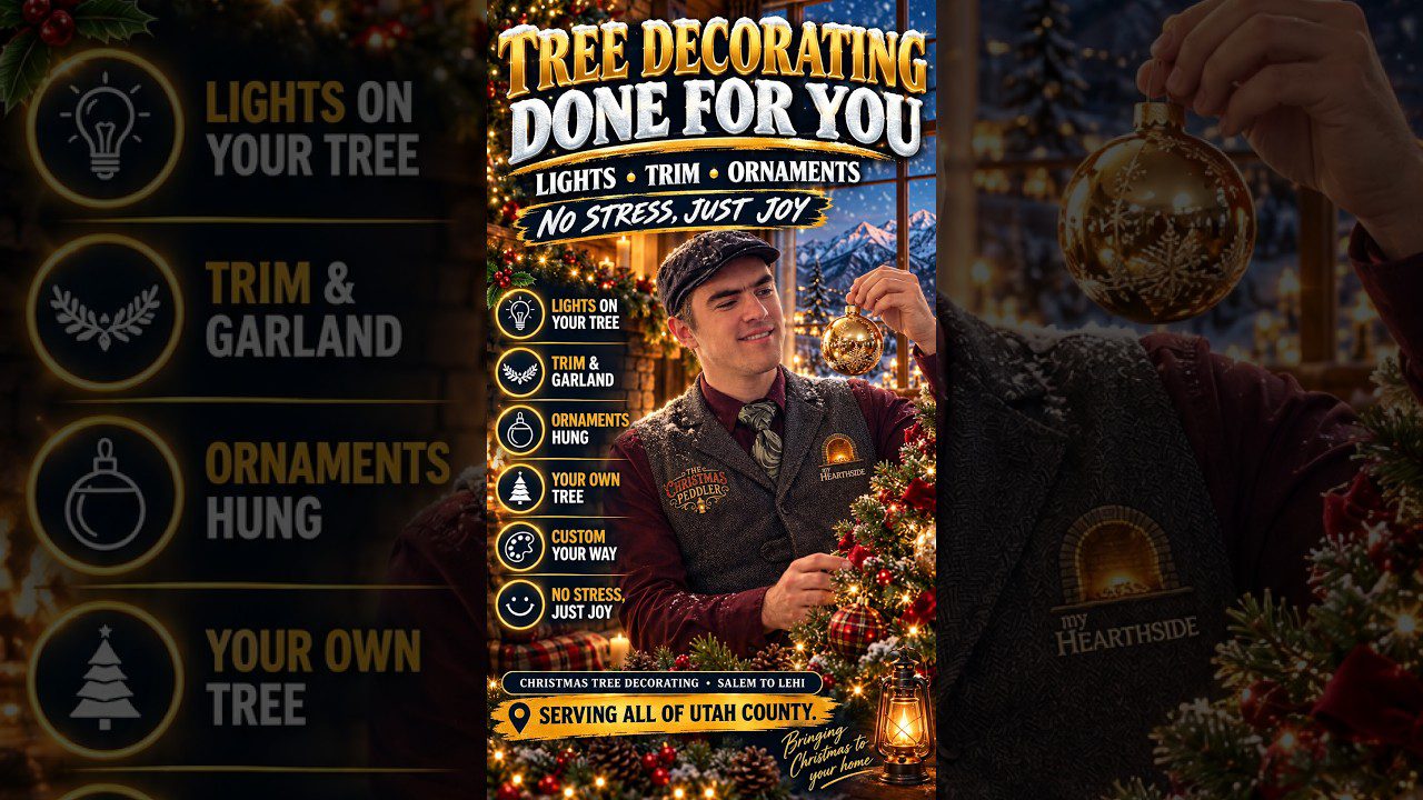 Utah County Christmas Tree Decorating: The Peddler Trims Your Own Tree