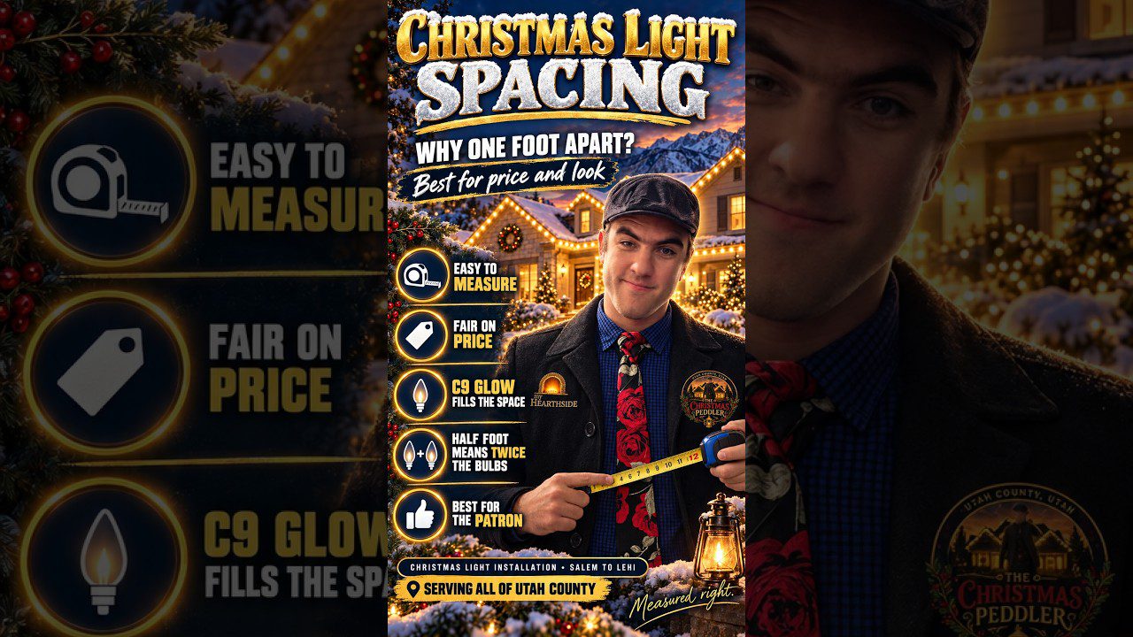 Utah County Christmas Lights: Why I Space C9 Bulbs One Foot Apart