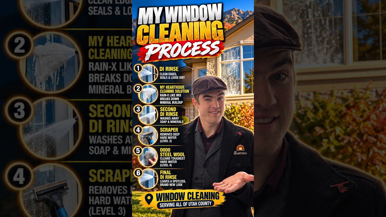 What a Standard Window Cleaning Misses on Utah County Hard Water