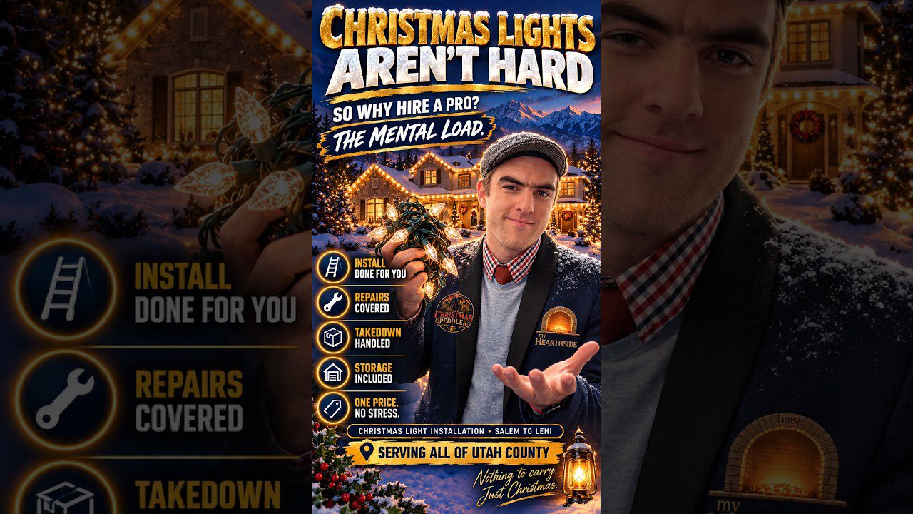 Utah County Christmas light installs about the mental load